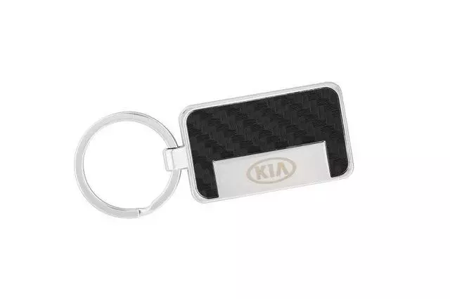 Key Chain - Black Carbon Fiber Kia Style 1