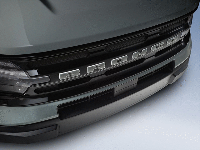 Bronco 2023-2025 Ford Bronco Sport Grille Lettering - Cactus Gray