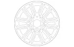 Wheel Alloy 6-twin-spoke