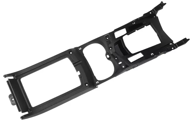 Jet Black Front Floor Console Trim Plate
