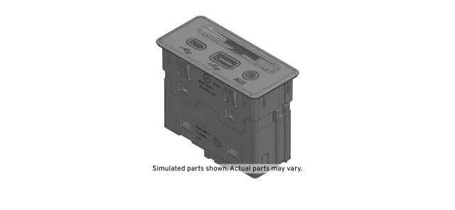 Jet Black Audio Player, USB, Auxiliary In, and Memory Card Receptacle
