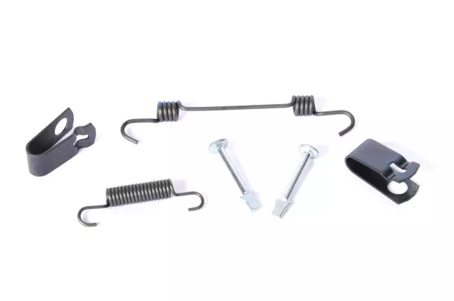 Rear Parking Brake Hold Down Spring Kit with Springs, Pins, and Retainers