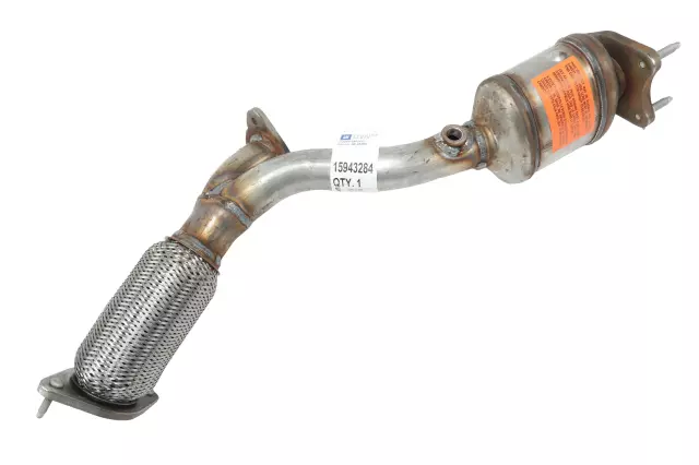 3-Way Catalytic Converter with Flanges, Gasket, and Studs
