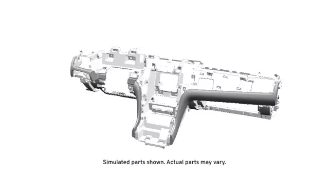 Ebony Instrument Panel Lower Trim Panel