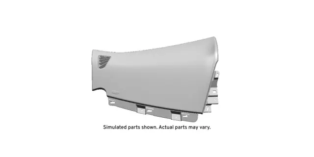 Jet Black Passenger Side Instrument Panel Upper Trim Panel