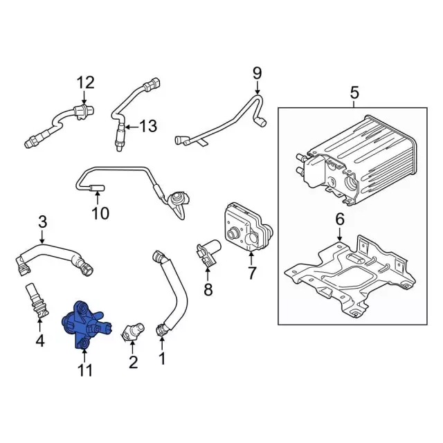 thumbnail image 2 of Vapor Canister Purge Solenoid Valve Replacement For Ford Lincoln Mercury 2007-2012 (7U5Z9C915D) 2 of 3