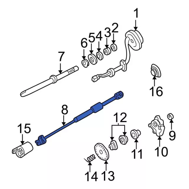6c3z3b676a - Ford Steering Shaft | Levittown Ford Parts
