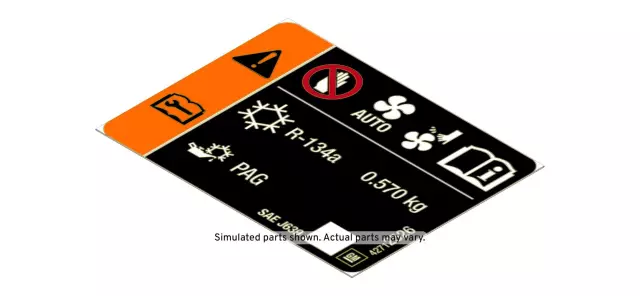 Air Conditioning System Information Label