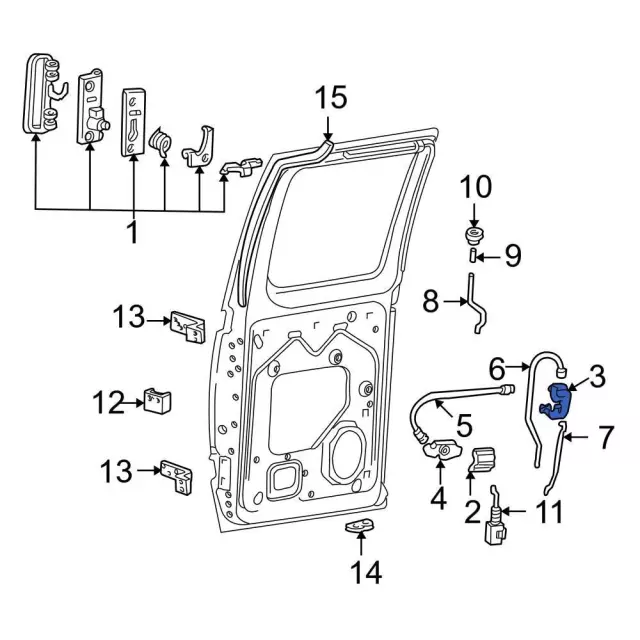 8C2Z-15264A00-D - Door Latch Assembly | Ford Parts Direct