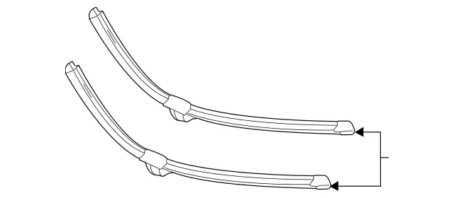 222-820-11-45 - Parts Kit, Wiper Blade 1994-2021 Mercedes-Benz