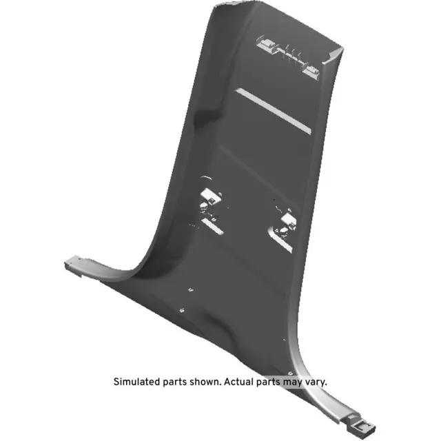 Medium Cashmere Driver Side Center Pillar Lower Trim Panel