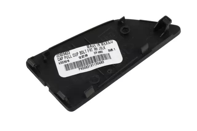 Jet Black Front Passenger Side Door Armrest Pull Cup Bolt Cap