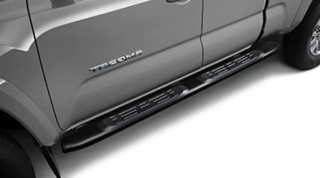 APS 5” Aluminum Running Boards For Toyota Tacoma Double Cab 2001-2004 - Matte Black