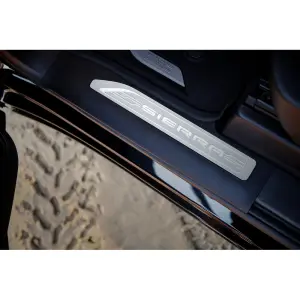 Front Door Sill Plates With Jet Black Surround