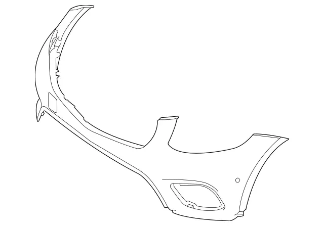 かこ A ①②③ MERCEDES-BENZ GLC-COUPE (253) FRONT BUMPER COVER PRIMED (W
