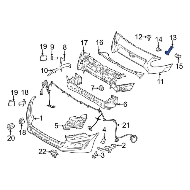 2014-2018 Ford Transit Connect Upper Cover Upper Bracket DT1Z