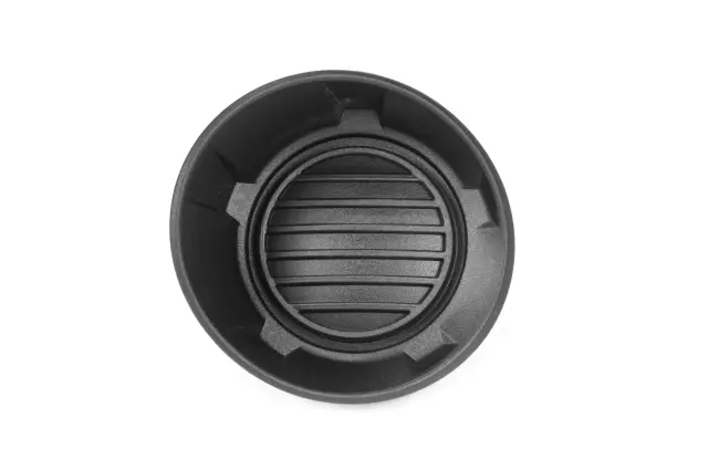 Black Front Driver Side Bumper Impact Bar Fog Lamp Access Hole Cover