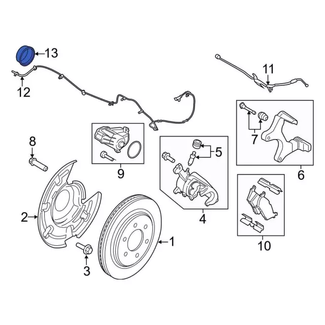 9L3Z-2C189-A - ABS Ring 2009-2025 Ford F-150 | Ford Parts Direct