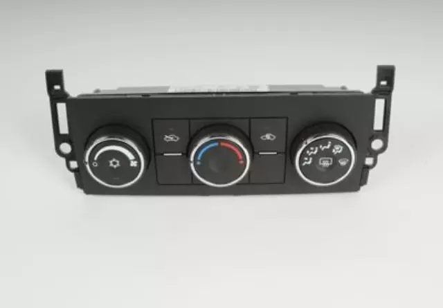 Heating and Air Conditioning Control Panel with Rear Window Defogger Switch