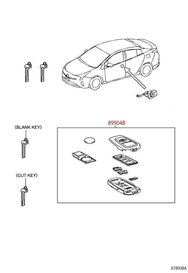 89904-47530 - Genuine Toyota Prius Transmitter Electrical