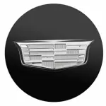 Wheel Center Caps, Black w\\/Chrome Crest