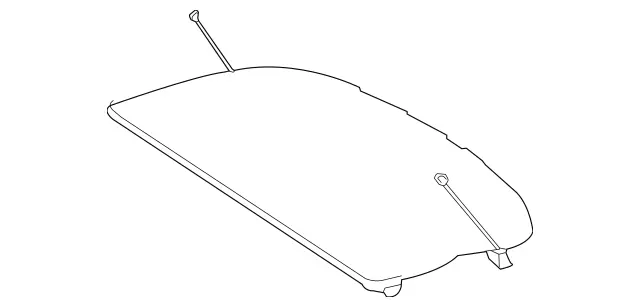 パーツ MERCEDES BENZ Cargo Cover OEM OEM Mercedes-Benz 2015-2020 1st Gen GLA Rear Cargo Cover