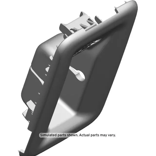 Dark Titanium Rear Seat Anchor Plate Bezel