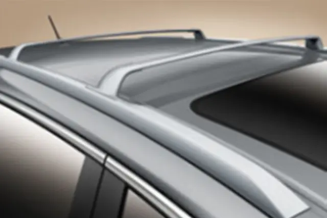 Genuine INFINITI Roof Rail Crossbars — bright silver, wind-tunnel tested