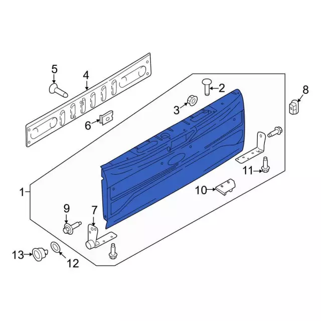 LC3Z-9940700-D - Tail Gate - 2020-2022 Ford | Eastgate Ford