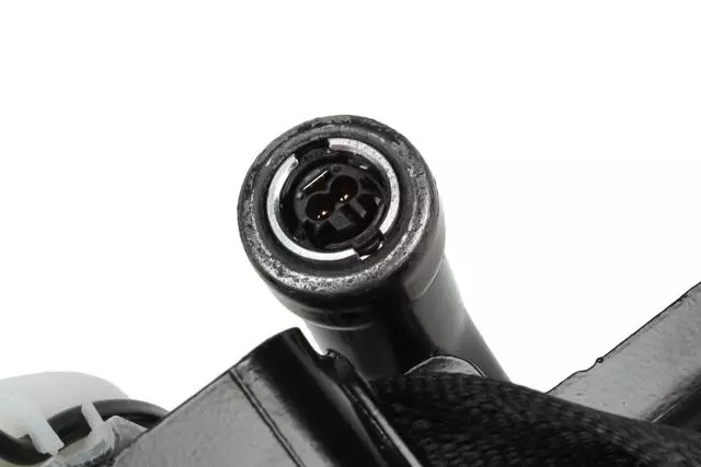 Jet Black Passenger Seat Belt with Retractor and Pre-Tensioner