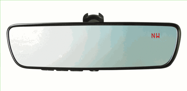 Auto-Dimming Mirror With Compass And Homelink