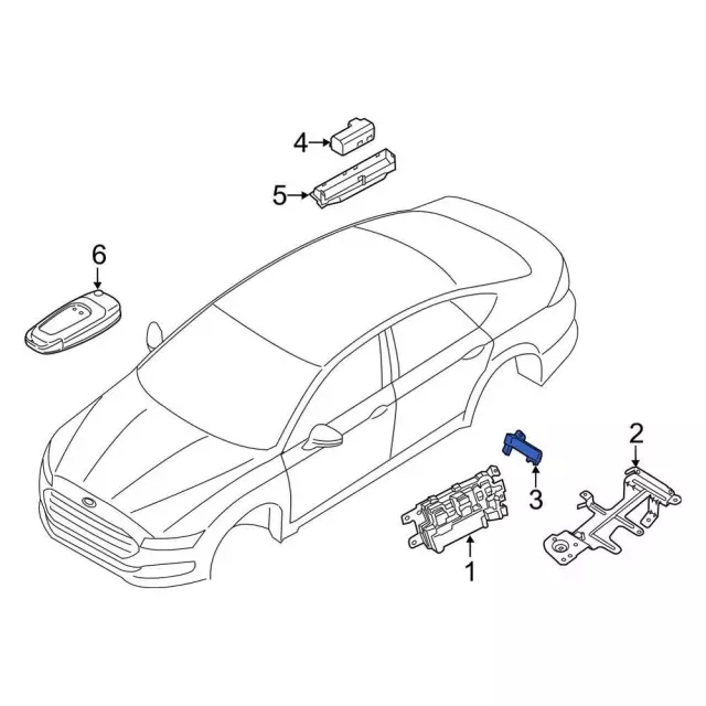 DS7Z-19D596-A - Keyless Entry Antenna | Ford Parts Direct