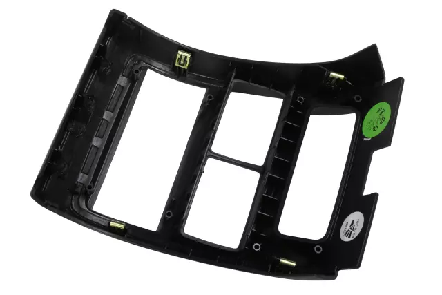 Jet Black Front Floor Console Rear Trim Panel