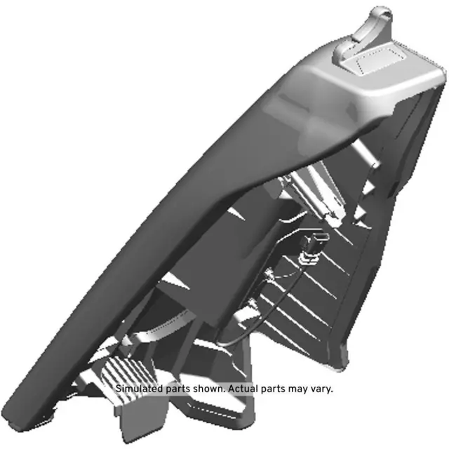 Jet Black Rear Driver Side Seat Back Bolster