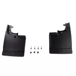 Splash Guards, Molded, Front Pair, Black