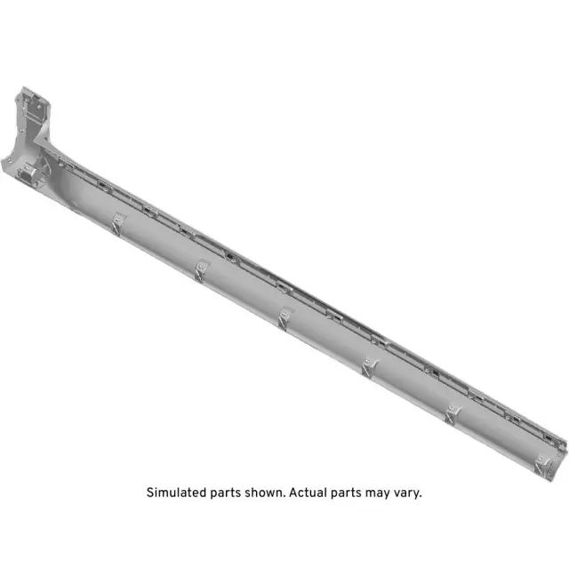 Black Passenger Side Rocker Panel Front Molding