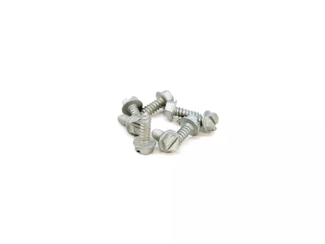 M6x20mm Iron Zinc Plated Self-Tapping Hex Flange Phillips Drive Blot Screw 4pcs For Sale Online