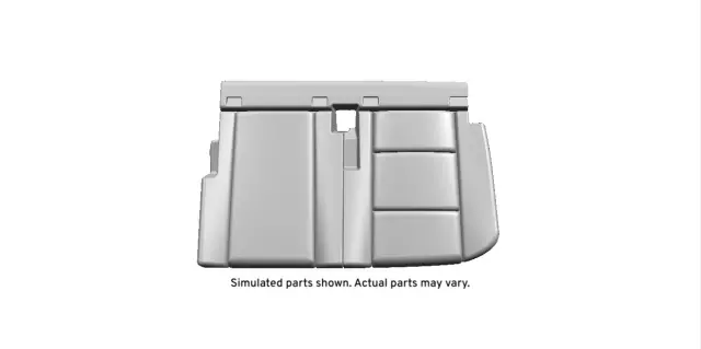 Jet Black Rear Driver Side Seat Cushion Cover