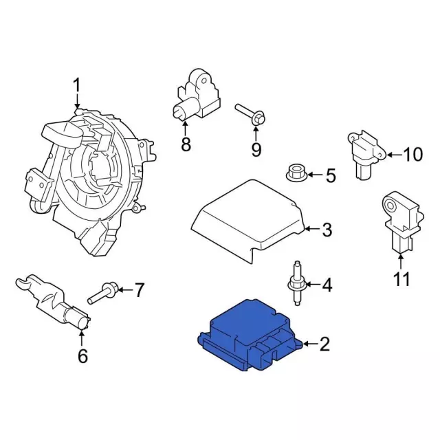 2021-2024 Ford Air Bag Control Module ML3Z-14B321-Y | OEM Parts Online