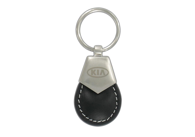 Key Chain, Leather Tear Shape