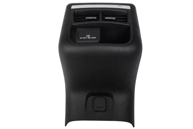 Jet Black Front Floor Console Rear Trim Panel