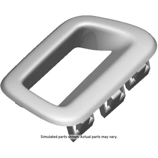 Black Forward Collision Alert Display Bezel