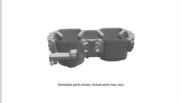 Very Dark Pewter Front Floor Console Cup Holder