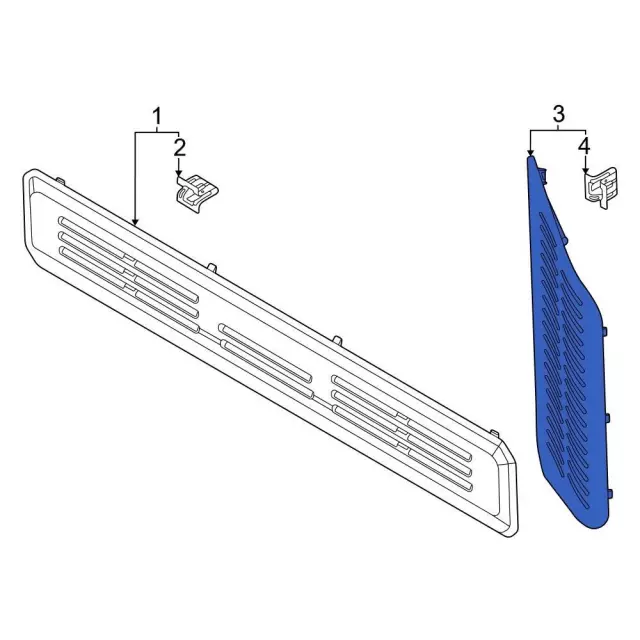 M2DZ-7841308-AB - Door Molding 2021-2025 Ford Bronco | Ford Parts