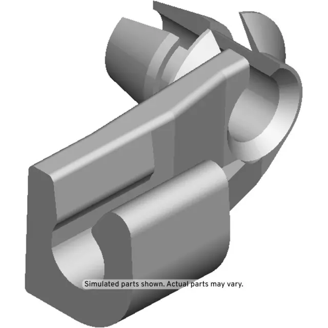 Nylon Door Latch Rod Clip in White