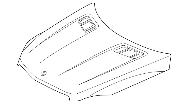 ぶん様5 166-880-05-57 - Hood 2007-2019 Mercedes-Benz | MB Parts Source