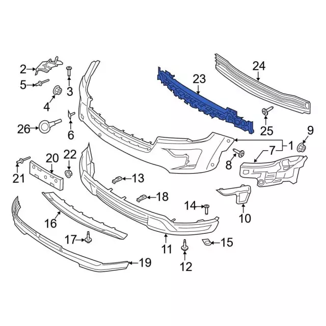 BS ブリヂストン 純正 フォグランプ 新品未使用品説明書つきジュニアスポーツ車 2018-2019 Ford Explorer Bumper Impact Absorber JB5Z-17C882-B | OEM