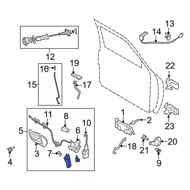 al5z13264a26b - Ford Door Latch Assembly | Levittown Ford Parts