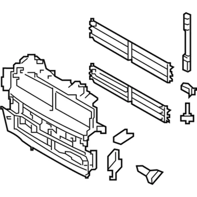 jb5z8475a - Ford Radiator Shutter Assembly | Levittown Ford Parts