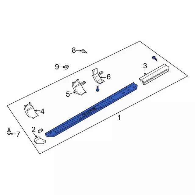 FL3Z-16451-CC - Running Board 2015-2025 Ford F-150 | Ford Parts Direct
